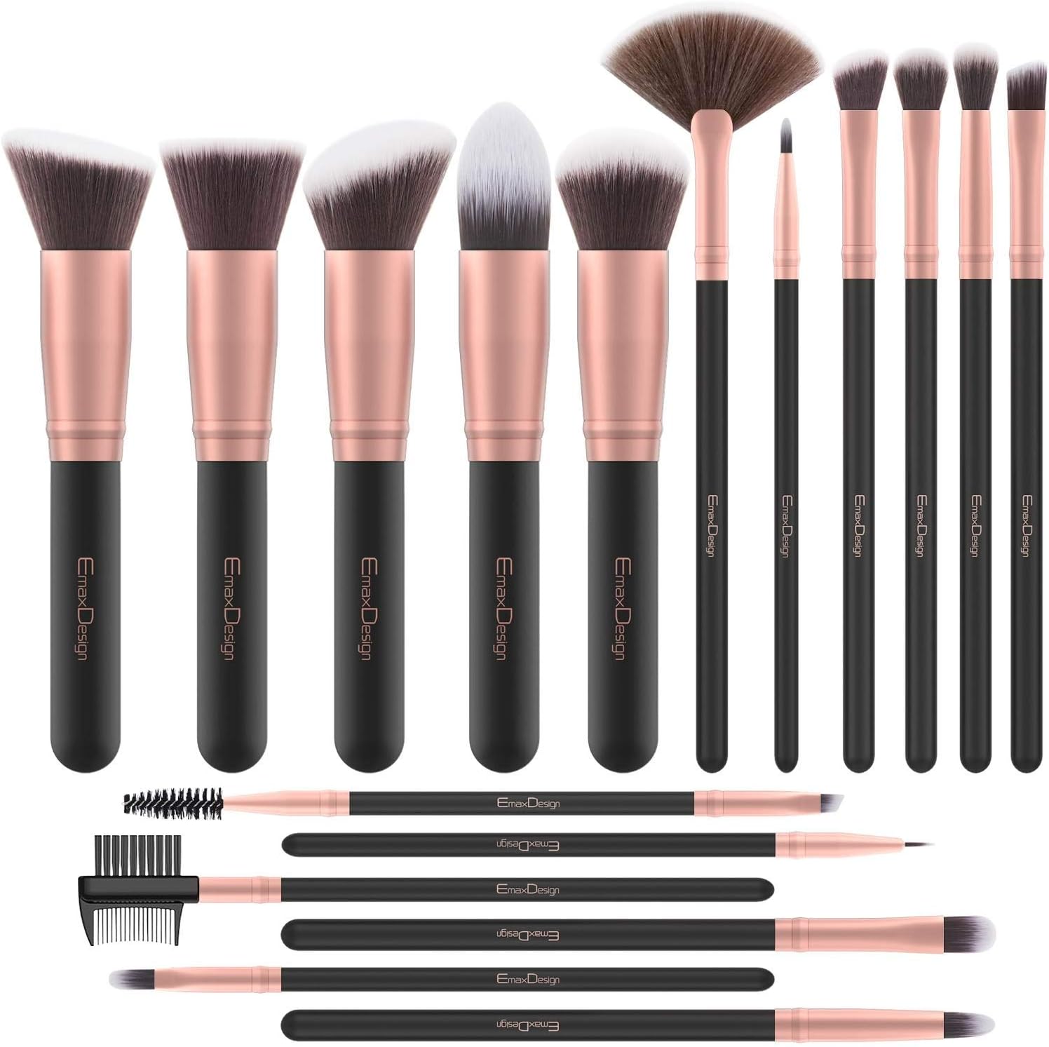 Pinceaux de maquillage professionnel : kit de 17 pièces pour un teint parfait  Découvrez notre kit de pinceaux de maquillage en or rose, spécialement conçu pour les passionnés de beauté. Parfait pour appliquer liquides, poudres et crèmes, ce set vous promet un résultat impeccable et un fini professionnel à chaque utilisation.