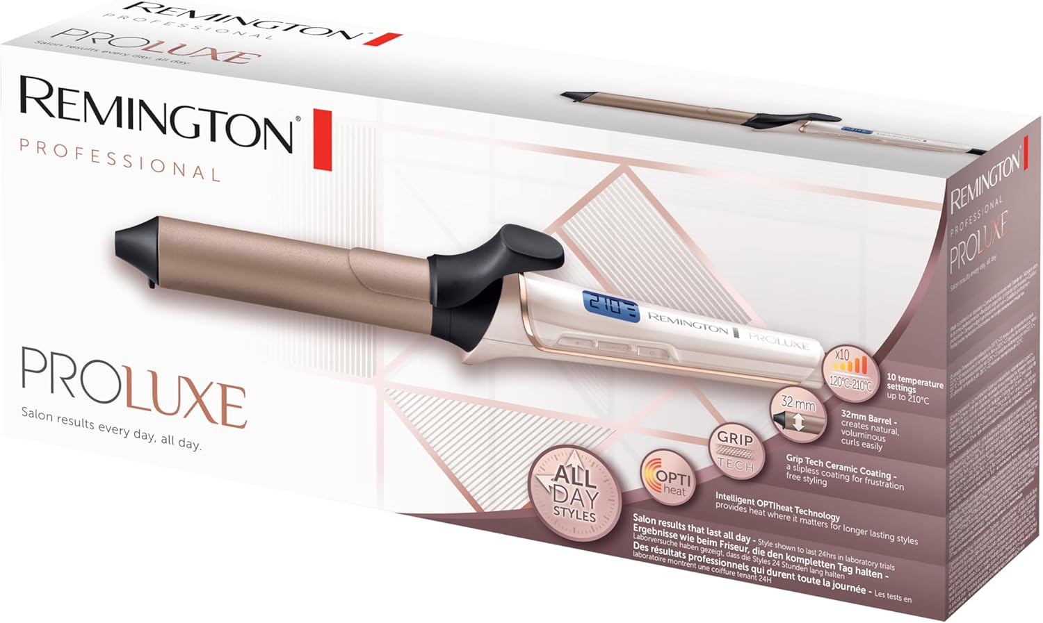 Boucleur à cheveux 32mm : pour des boucles glam parfaitement définies et durables Découvrez le fer à boucler CI9132 avec technologie intelligente OPTIheat pour un coiffage facile et rapide, adapté à toutes vos envies ! – Image 10