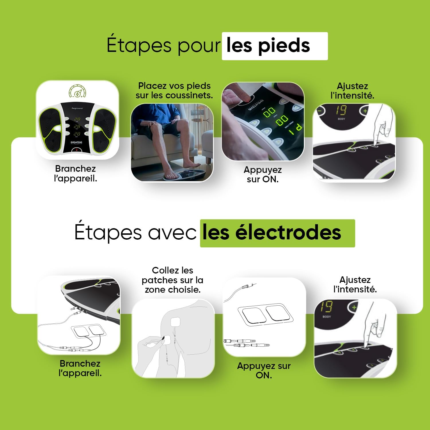 Masseur électrique pour jambes lourdes : 99 niveaux d'intensité pour un massage relaxant des pieds et du corps – Image 5