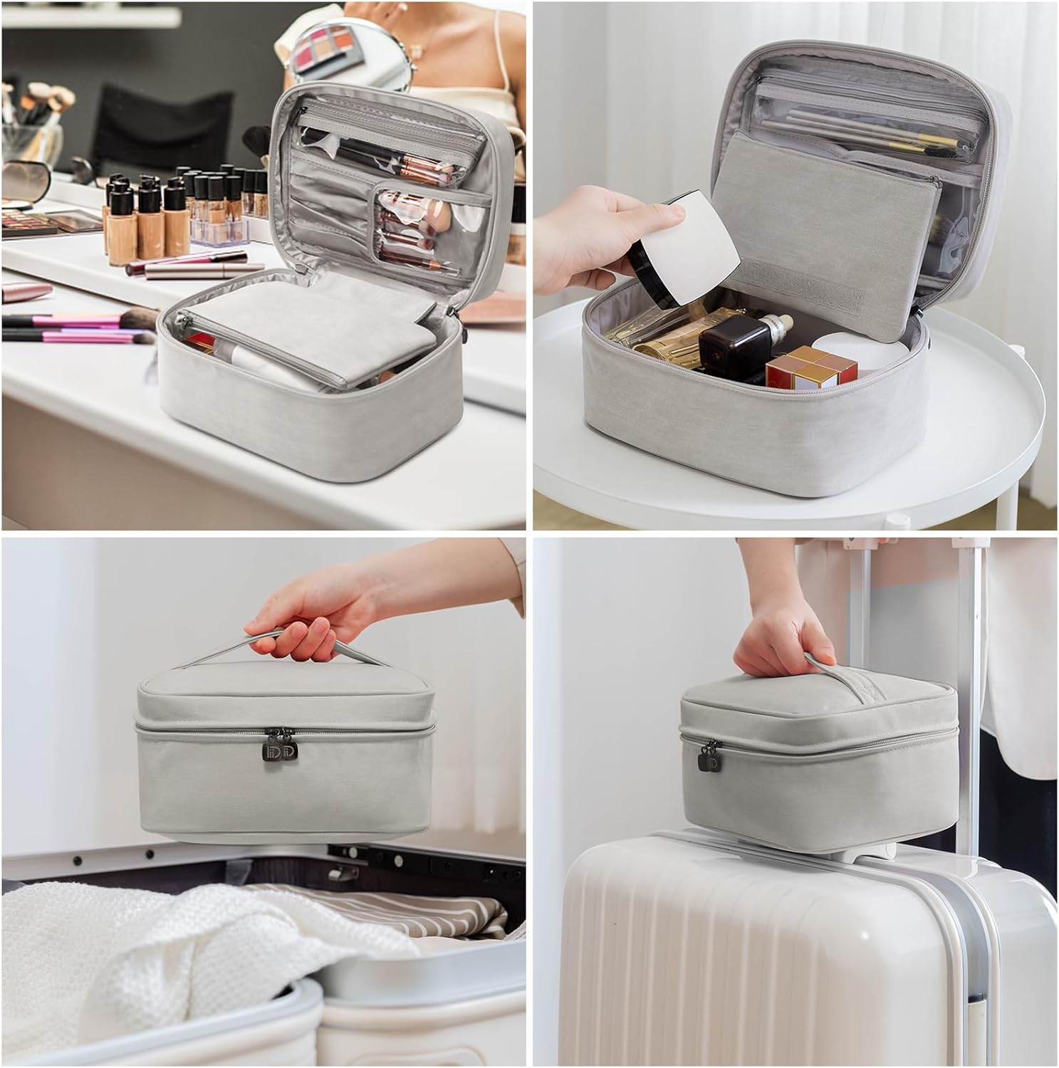 Trousse de toilette femme : élégance et grande capacité pour un voyage organisé – Image 6