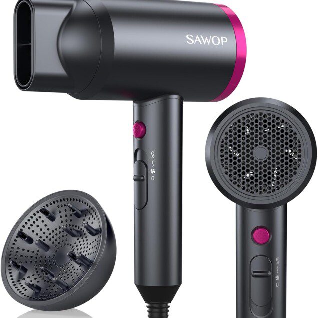 Sèche-cheveux ionique 1800W avec diffuseur : le meilleur choix pour femmes et hommes souhaitant des boucles parfaites et un séchage rapide