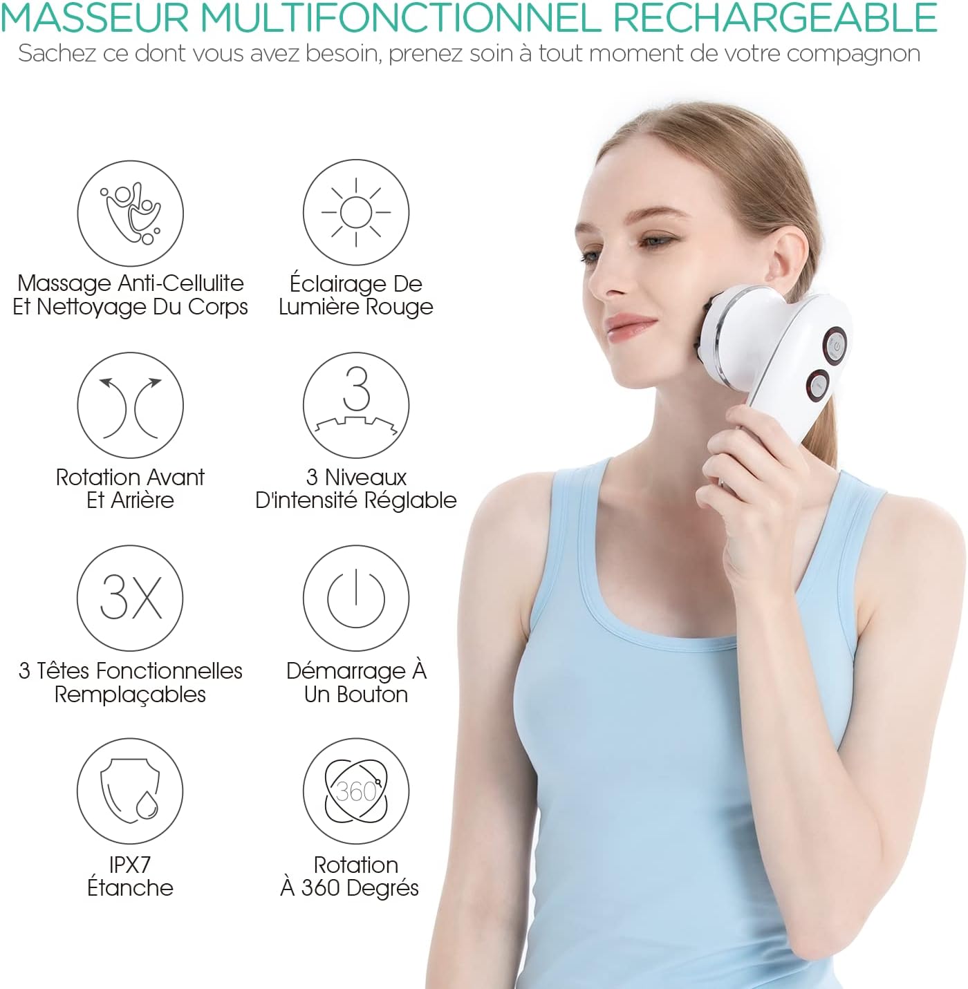 Appareil de massage anti-cellulite électrique : bien-être et relaxation pour le corps et le visage – Image 2
