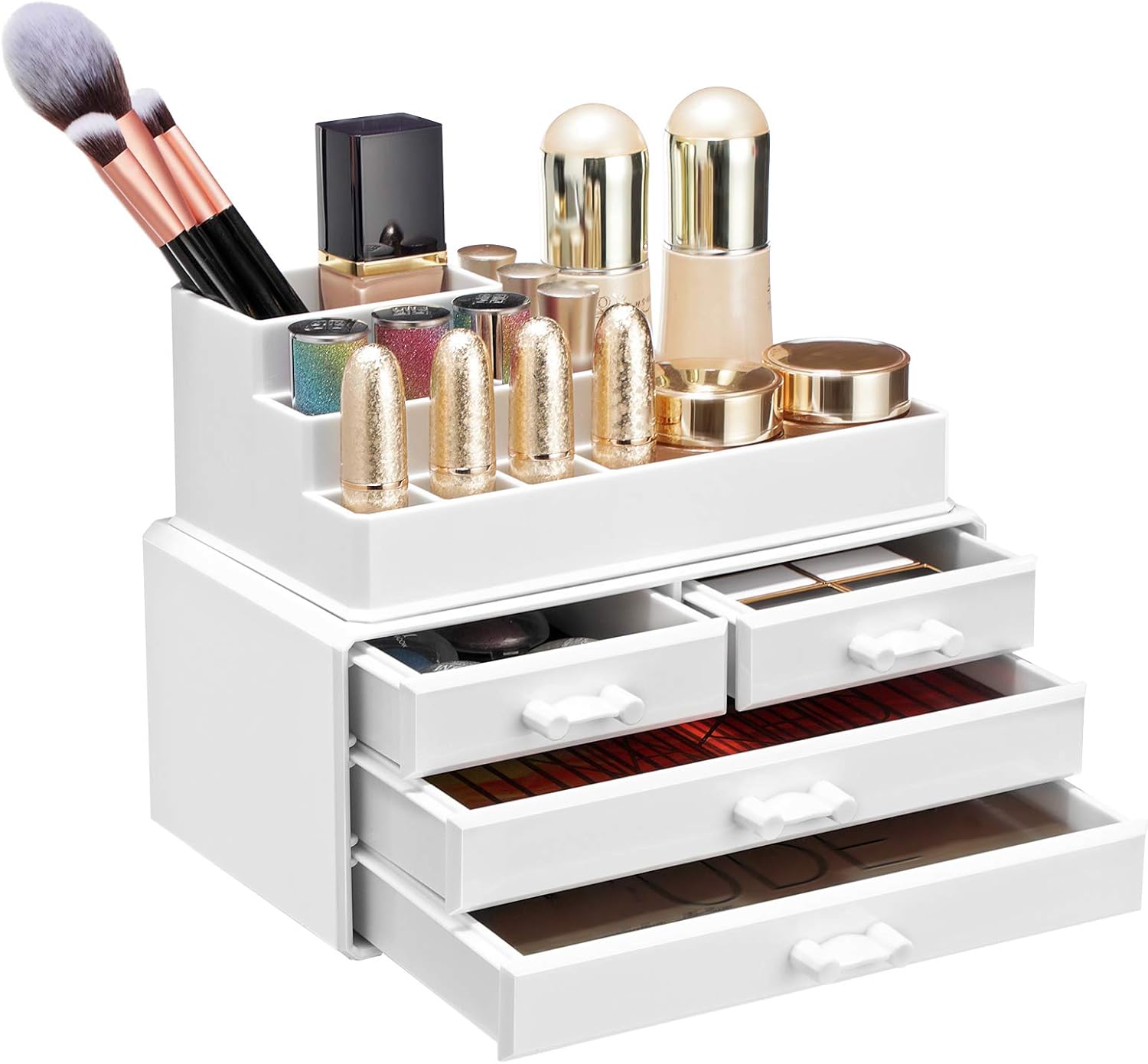 Organisateur de maquillage : le rangement parfait en acrylique pour coiffeuse, chambre et salle de bain – Image 8