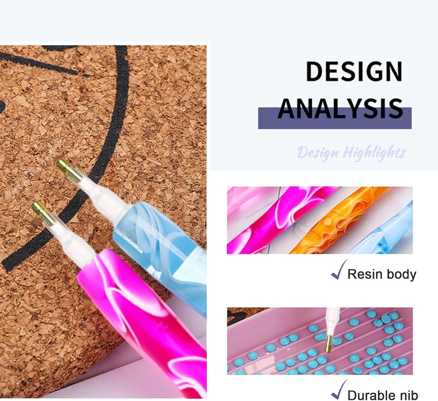 Stylo diamant painting : le trio essentiel pour les passionnés de bricolage Découvrez notre set de 3 stylos diamant painting, conçu pour les amateurs de loisirs créatifs, afin de rendre vos projets de peinture en diamant encore plus précis et agréables. Avec ces accessoires de qualité, donnez vie à vos œuvres et profitez d'une expérience de bricolage inoubliable. – Image 5