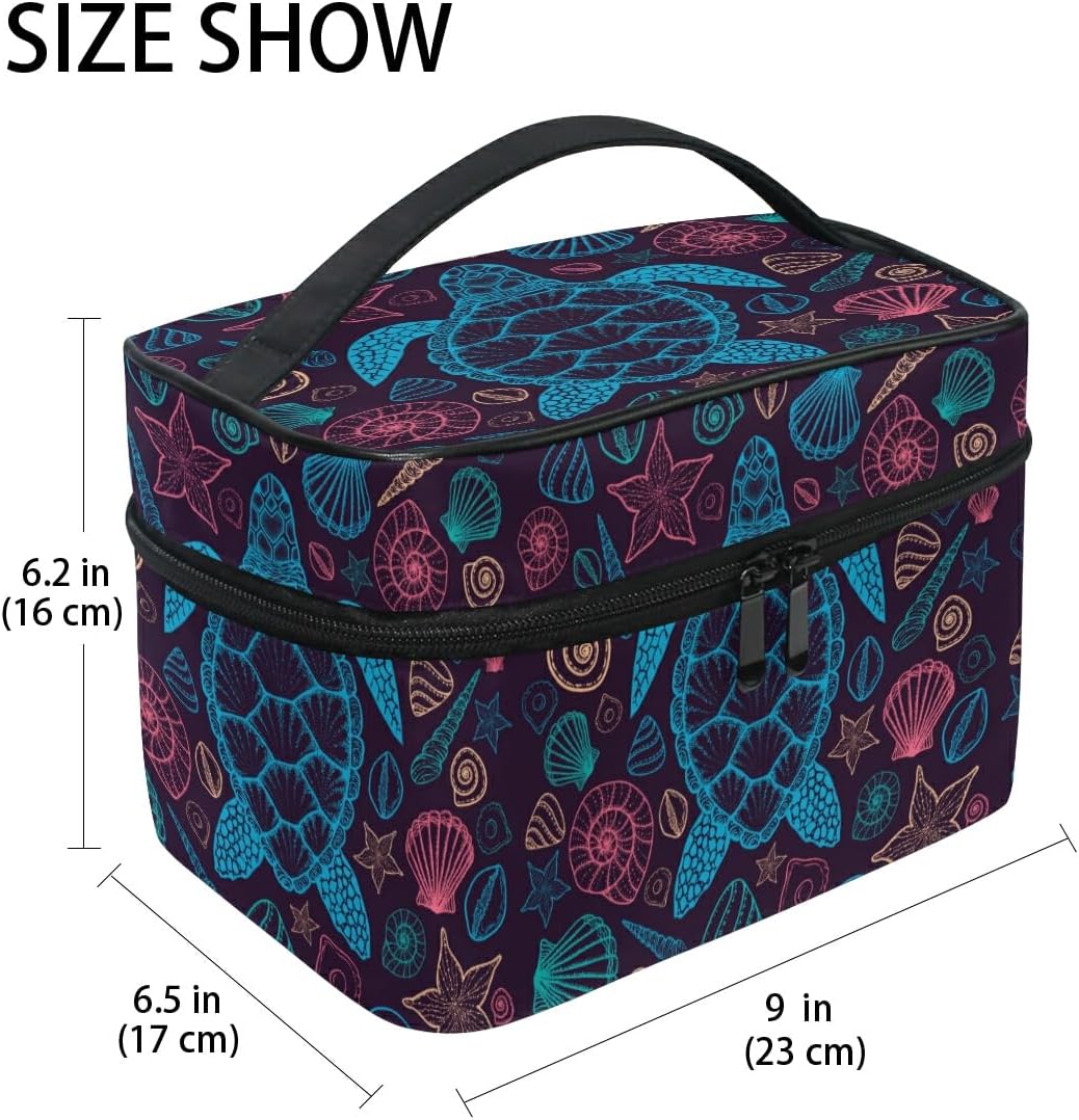 Grande trousse de maquillage avec motif chat : l'accessoire idéal pour adolescentes et femmes en voyage – Image 2