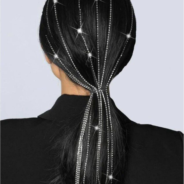 Serre-tête en métal orné de strass : l'accessoire de coiffure idéal pour les femmes lors des événements festifs