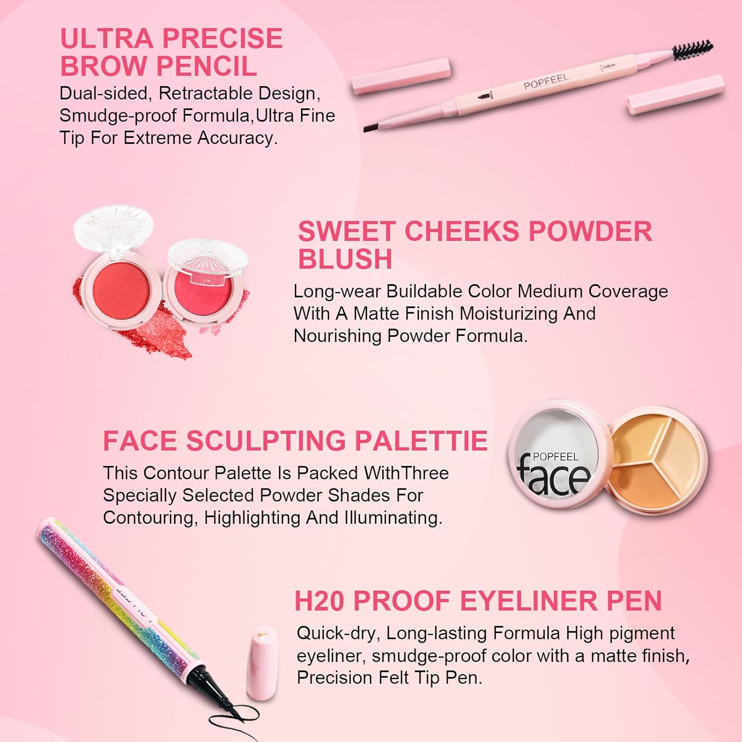 Kit de maquillage tout-en-un pour les passionnées de beauté : sublimez votre teint et révélez votre éclat naturel – Image 4