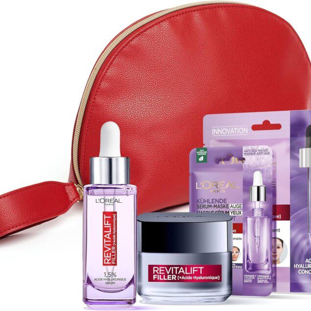 Routine repulpante : trousse cadeau d’hydratation intense pour une peau ferme et revitalisée ## Offrez une expérience de soin unique avec cette sélection de quatre produits enrichis en acide hyaluronique, incluant un sérum anti-rides, une crème revolumisante et deux masques sérum pour un éclat jeunesse garanti.