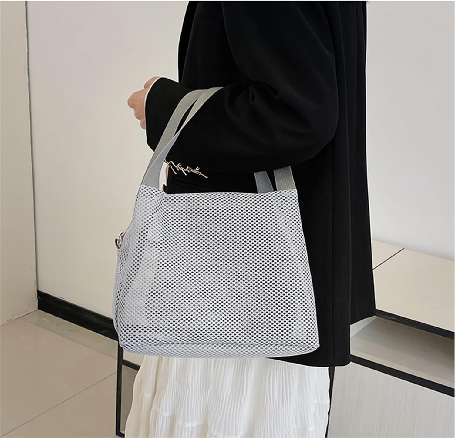 Trousse de toilette en maille : pratique et élégante pour femmes et filles, idéale pour organiser vos cosmétiques – Image 5