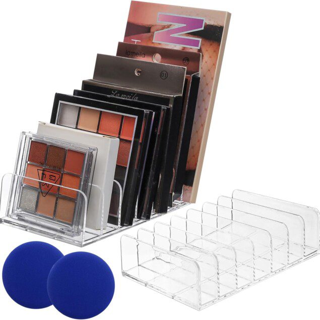 Organisateur de maquillage : 2 pièces en acrylique pour une salle de bain élégante et bien rangée