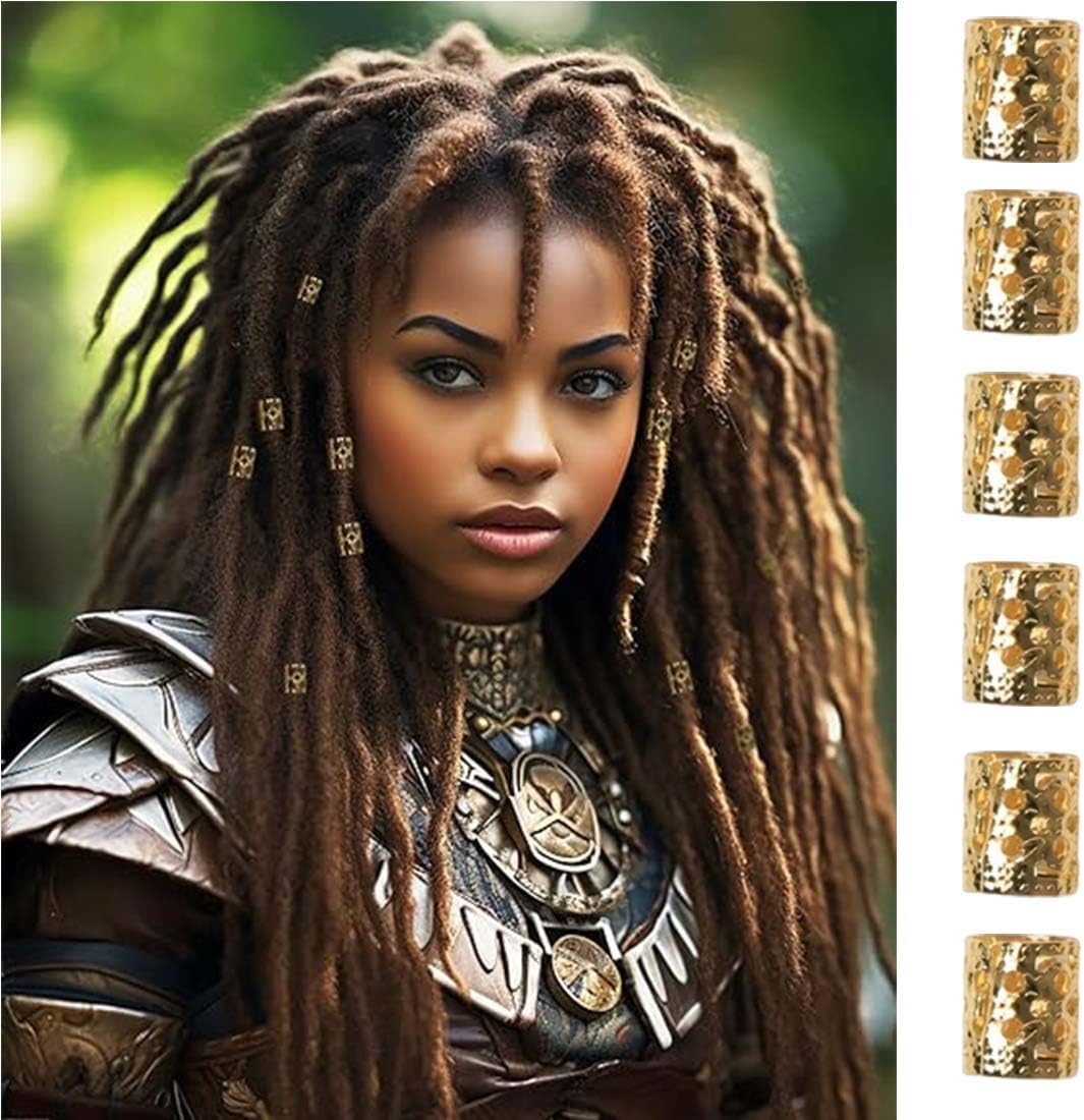 Bijoux cheveux : lot de 40 pinces à cheveux pour tresses et dreadlocks, des accessoires élégants pour hommes, femmes, filles et garçons – Image 3