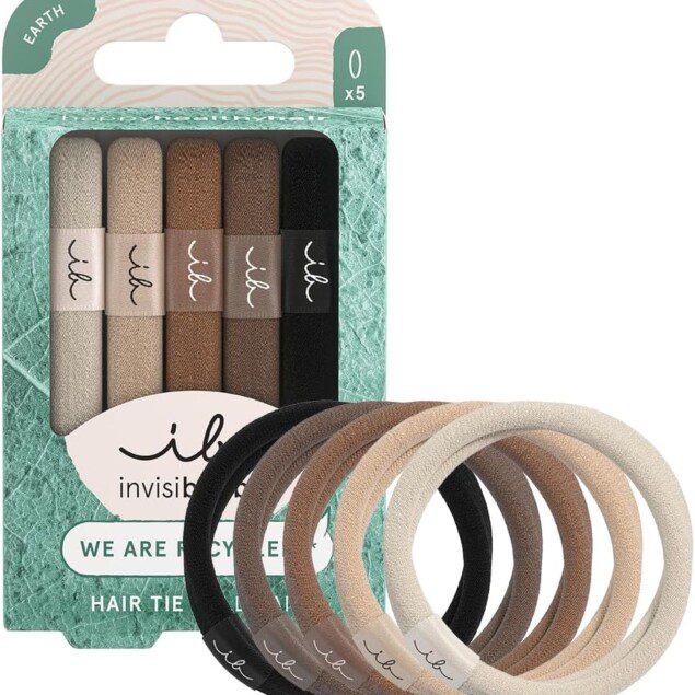 Élastiques Mocha Brown : doux pour les cheveux, anti-frisottis et sans empreinte pour un coiffage élégant