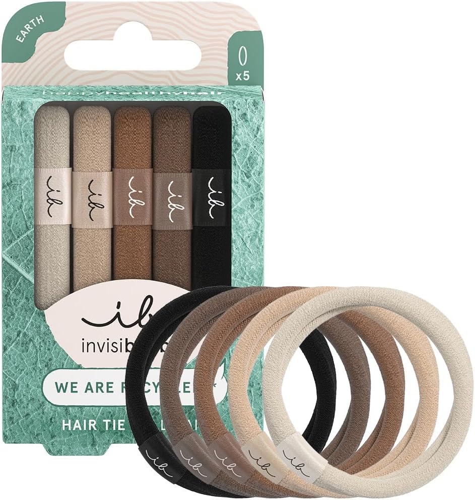 Élastiques Mocha Brown : doux pour les cheveux, anti-frisottis et sans empreinte pour un coiffage élégant