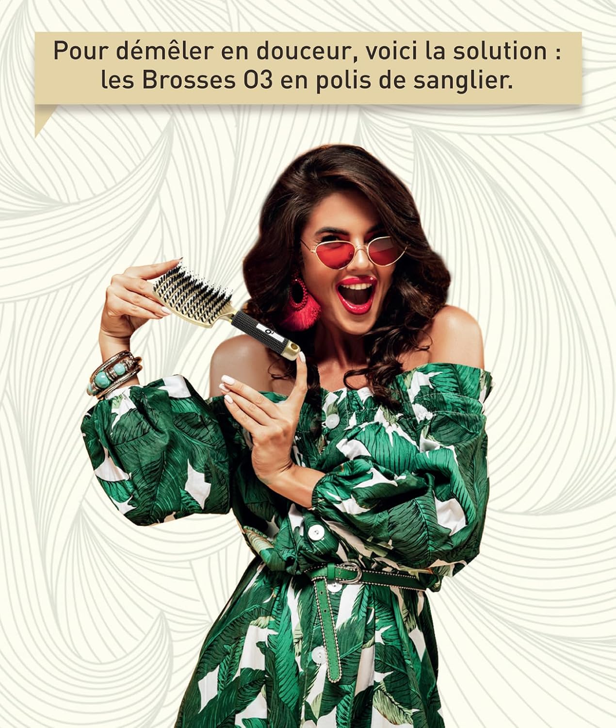 Brosse démêlante magique en poil de sanglier : pour des cheveux doux et soyeux sans effort – Image 2