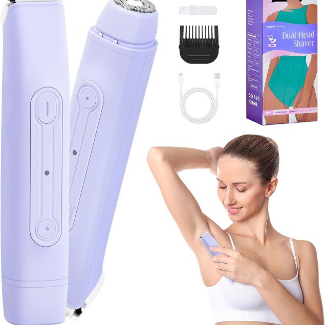 Rasoir Électrique 2 en 1 Lila pour Femmes - Épilation Douce et Pratique