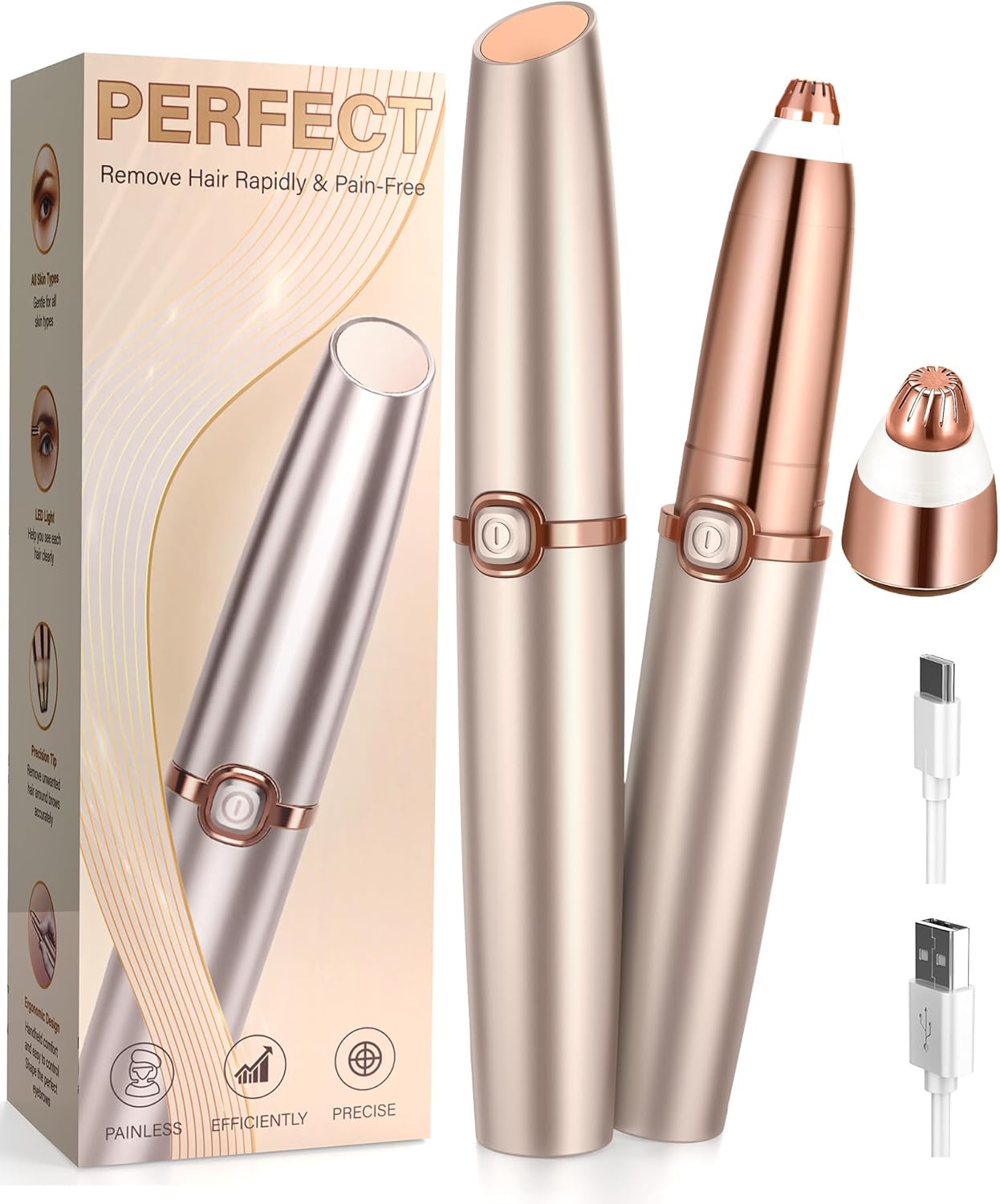 Rasoir Électrique à Sourcils Femme - Précision et Confort