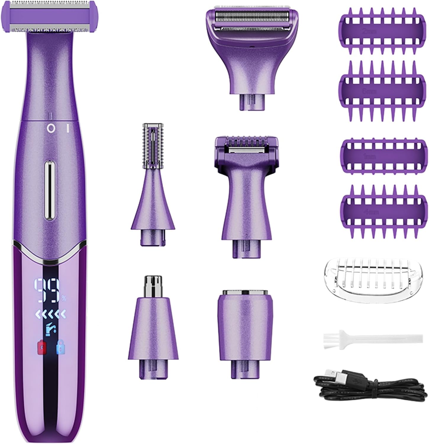 Rasoir Électrique 6 en 1 pour Femmes - Précision et Confort