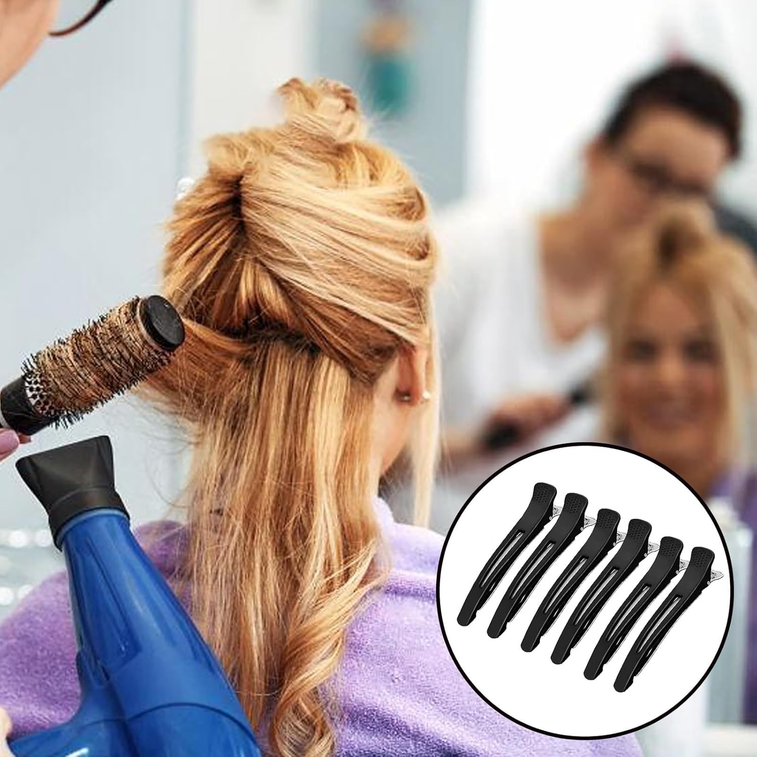Pince crocodile professionnelle 12 pièces : l’accessoire indispensable pour coiffeurs et maquilleurs – Image 5