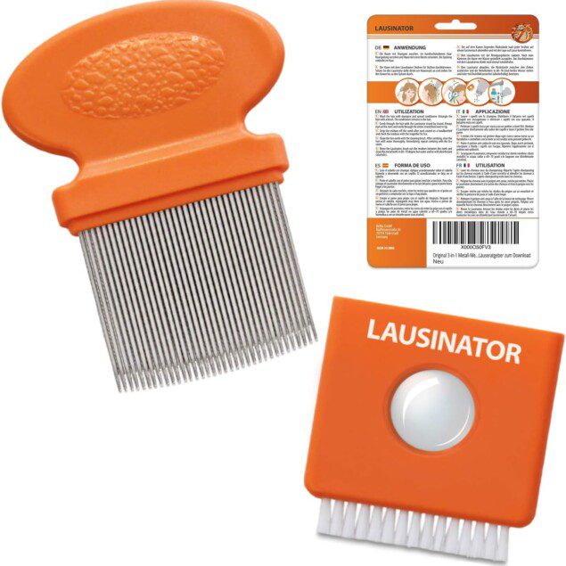 Peigne anti-poux en métal Lausinator : une solution 3 en 1 pour enfants et adultes Éliminez efficacement les poux et lentes grâce à ses dents très fines et resserrées