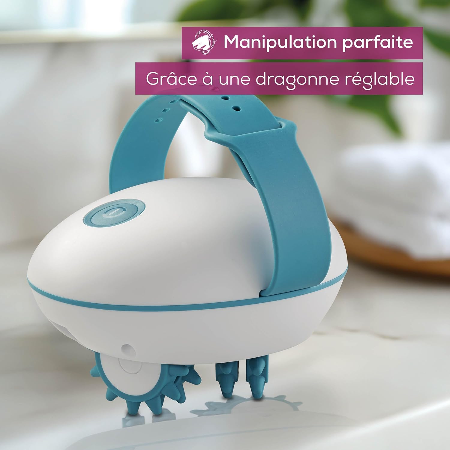 Beurer CM 51 : masseur anti-cellulite pour un corps tonique et ferme Profitez d'un massage efficace des tissus conjonctifs avec ce rouleau électrique à 2 niveaux d'intensité et poignée réglable – Image 4