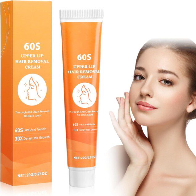 Crème dépilatoire douce pour le visage : une solution indolore pour lèvres, joues et cheveux fins