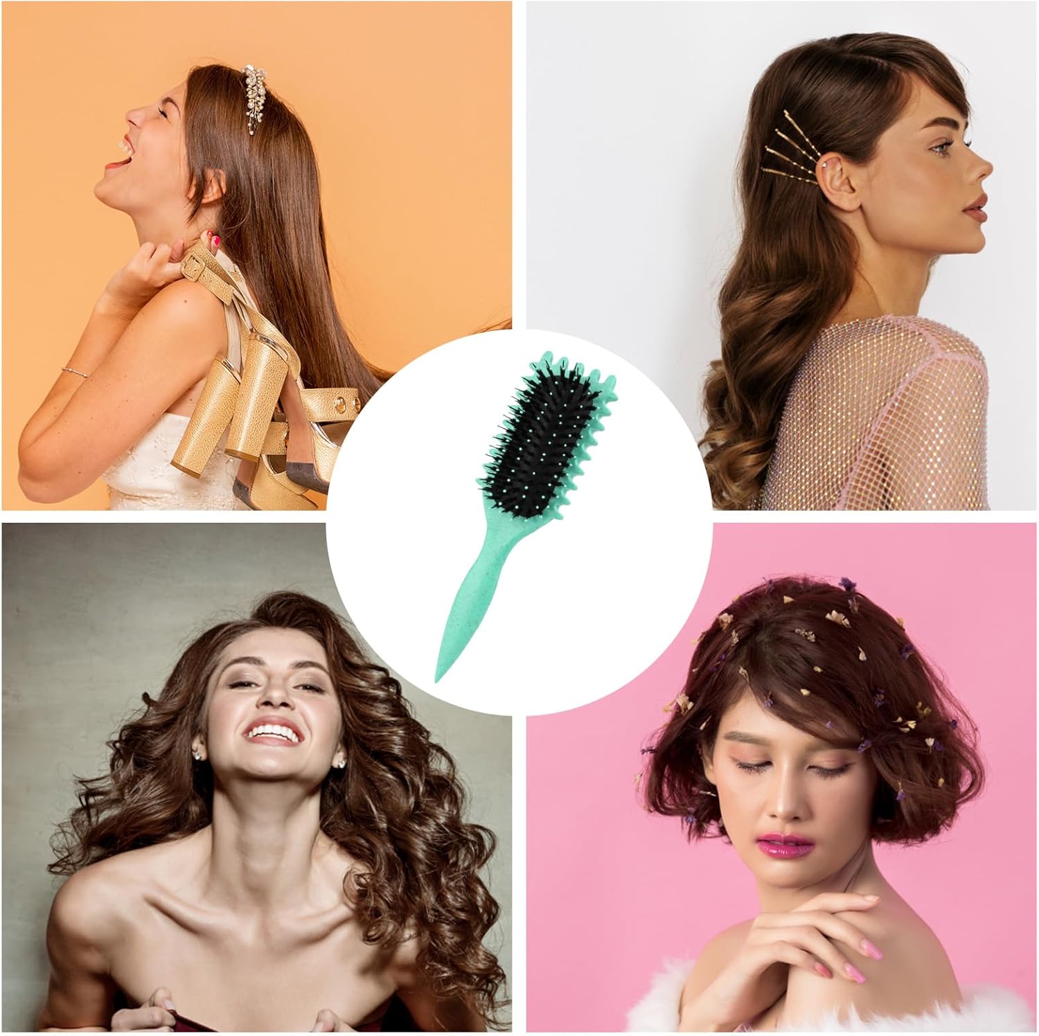 Brosse à cheveux bouclés : le choix idéal pour hommes et femmes pour démêler, façonner et définir vos boucles avec élégance – Image 6