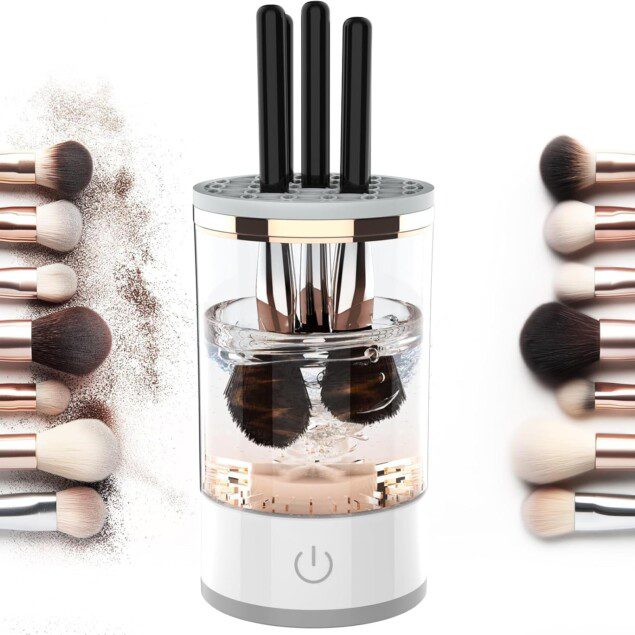 Nettoyant électrique pour pinceaux de maquillage : rapide et automatique, idéal pour les maquilleuses en quête de propreté