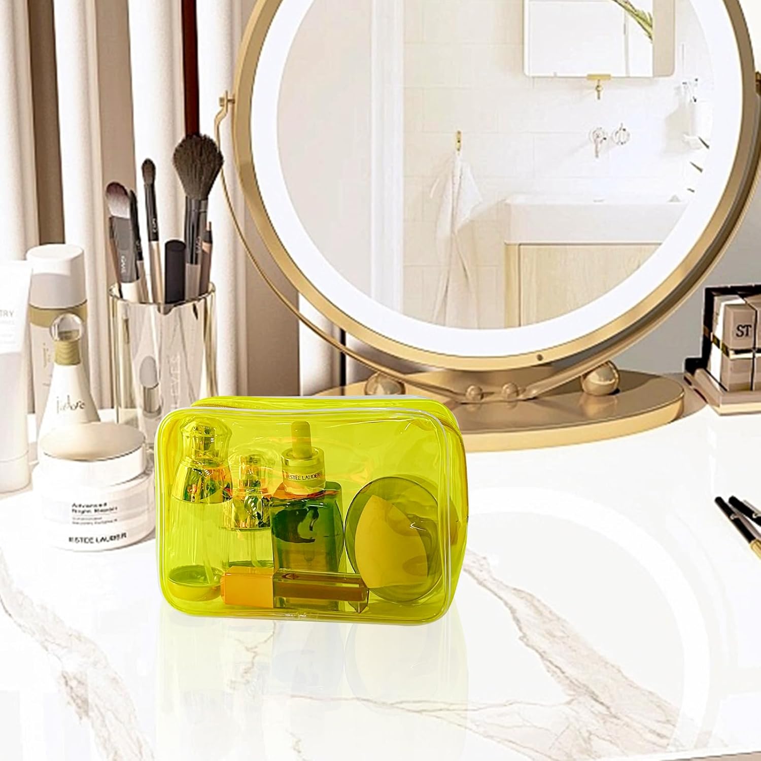 Trousse de toilette en PVC transparent : grande capacité pour un voyage moderne et stylé – Image 6