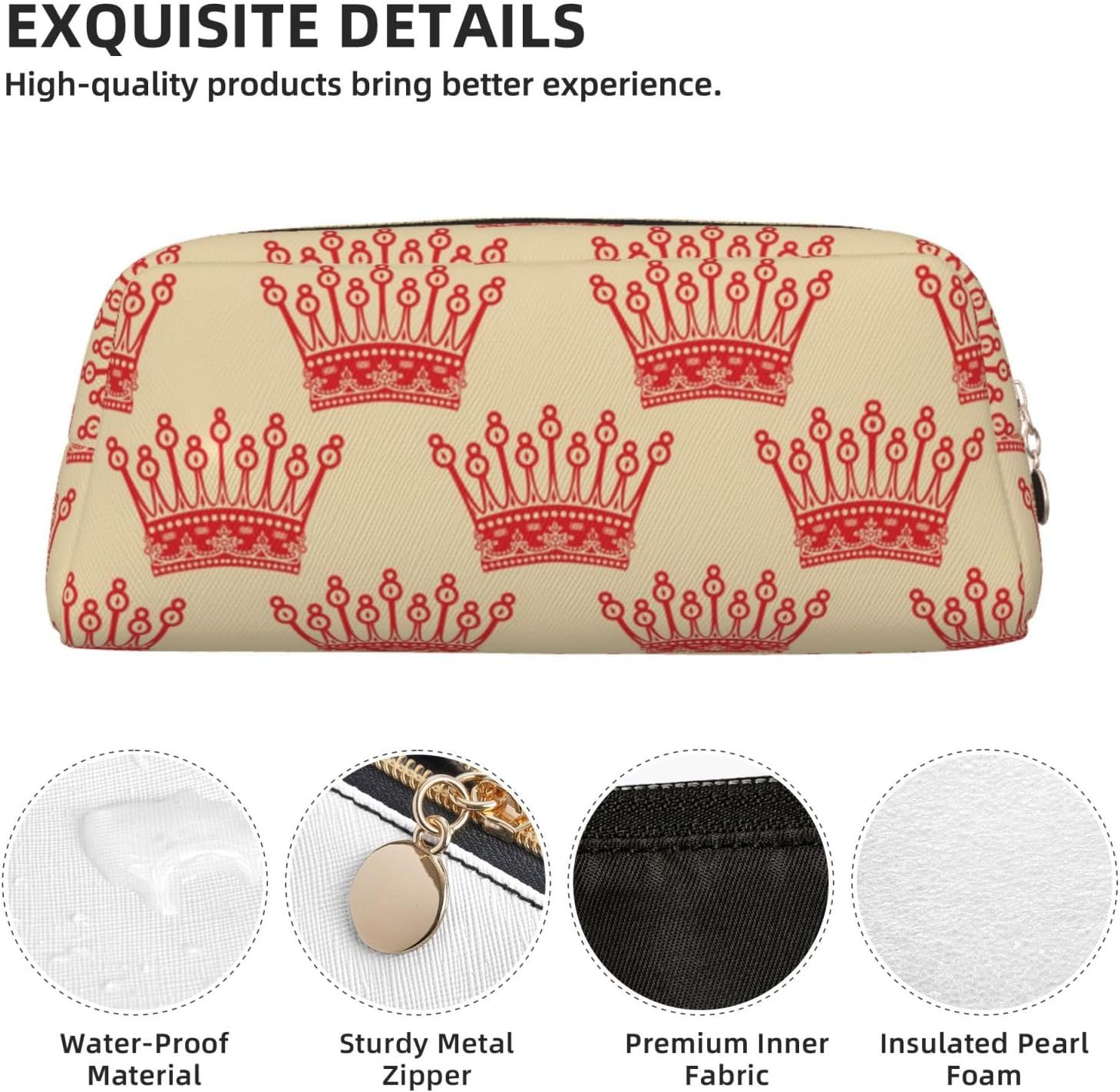 Grande trousse à crayons avec fermeture éclair : l'accessoire multifonction pour le travail et le maquillage – Image 4