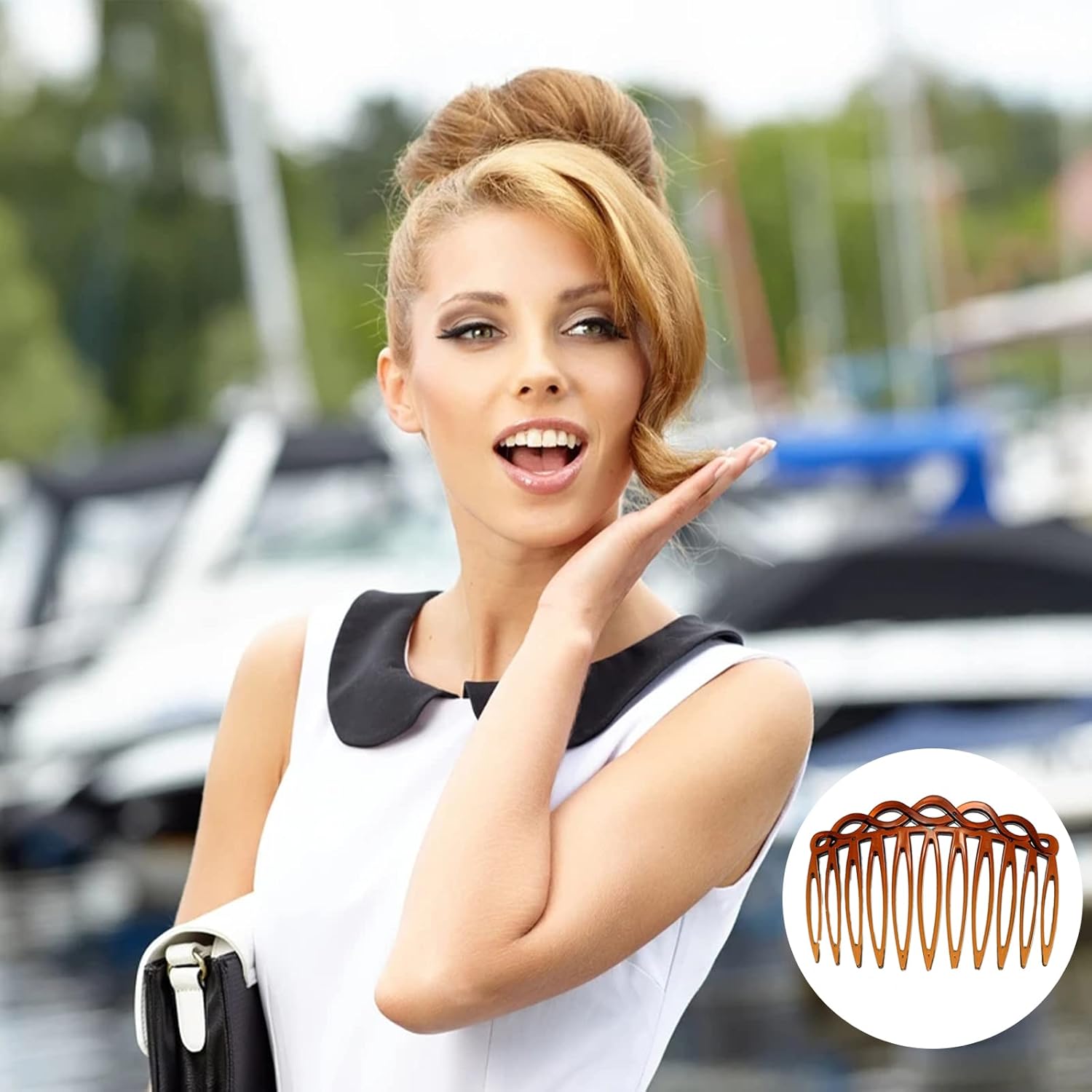Peignes à cheveux décoratifs : 15 pièces pour sublimer vos coiffures rétro avec élégance – Image 6