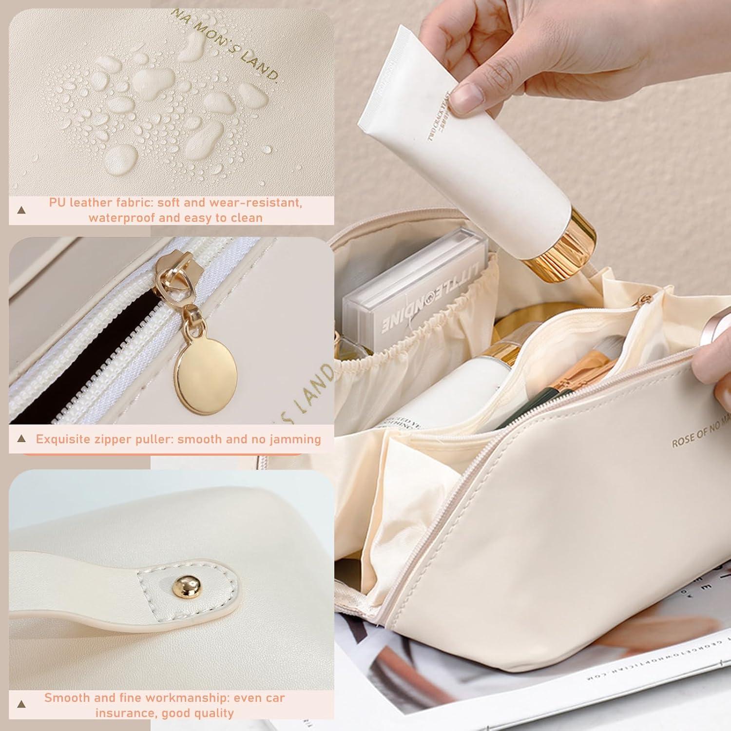 Grande Trousse de Maquillage Voyage Élégante et Pratique – Image 6