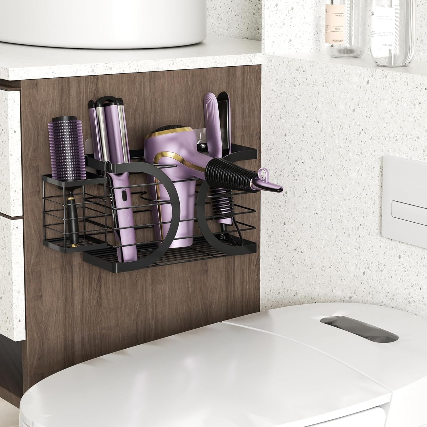 Support Élégant pour Sèche-Cheveux et Accessoires – Image 7