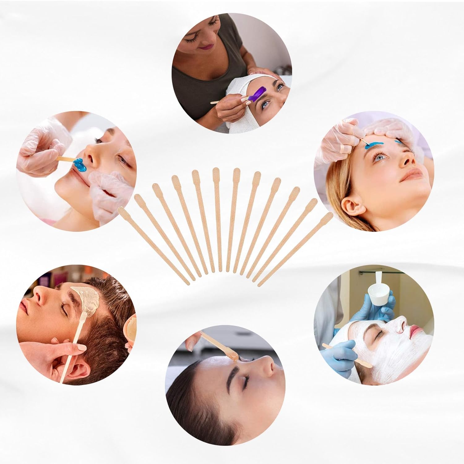 Bâtons de cire en bois : 200 pièces pour une épilation précise du corps et du visage – Image 2