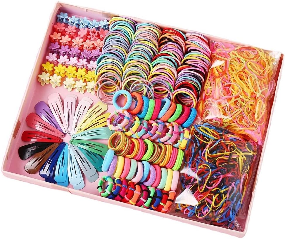 Coffret cadeau de 780 pcs : accessoires cheveux multicolores pour bébé et petites filles Pinces, barrettes et nœuds élégants pour sublimer les coiffures de vos tout-petits – Image 2