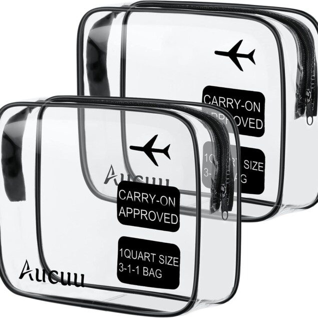 Trousse de toilette transparente pour homme et femme : le kit de voyage idéal pour vos essentiels en avion
