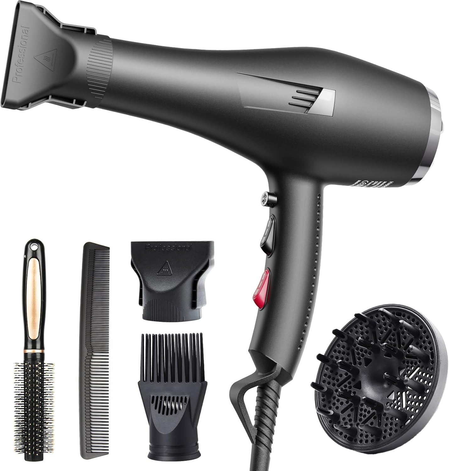 Sèche-cheveux ionique : séchage rapide et efficace pour les professionnels de la coiffure  
Découvrez un outil performant avec 2 vitesses et 3 réglages de chaleur, idéal pour un fini salon impeccable