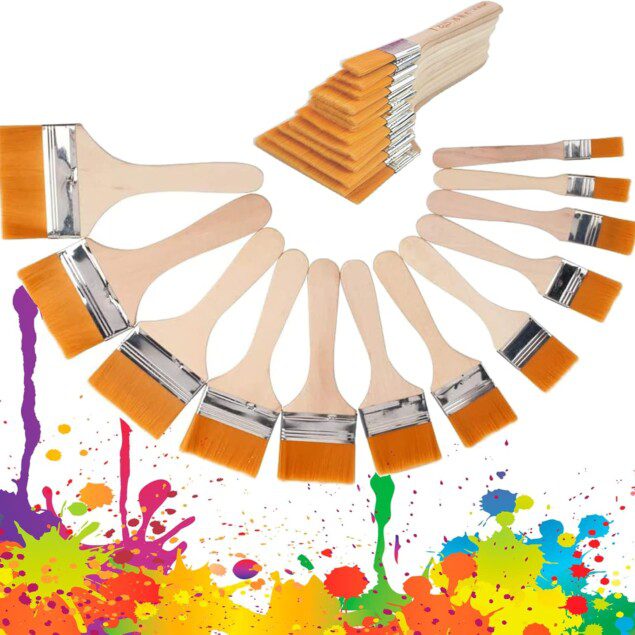 Pinceaux en acrylique : sets de 12 pièces pour artistes passionnés de peinture à l'huile et gouache