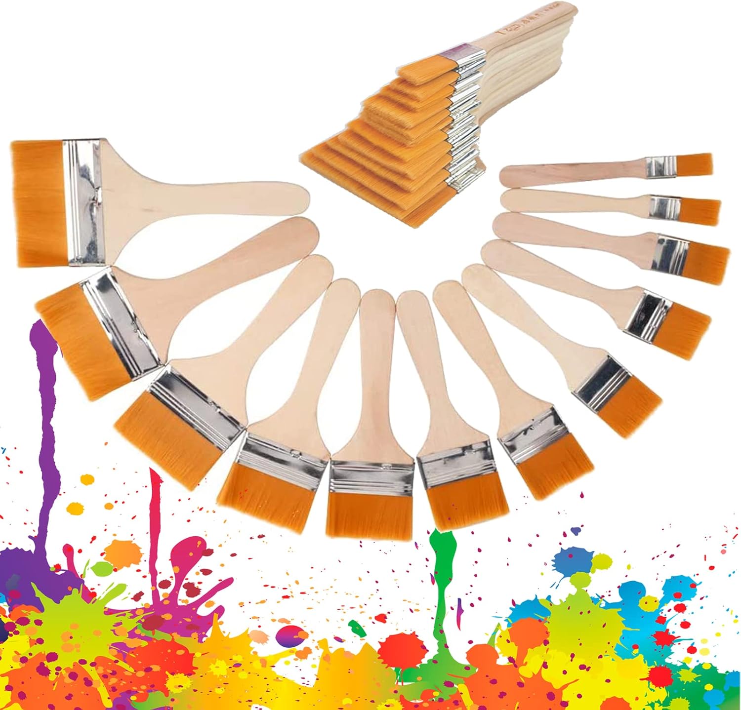 Pinceaux en acrylique : sets de 12 pièces pour artistes passionnés de peinture à l'huile et gouache