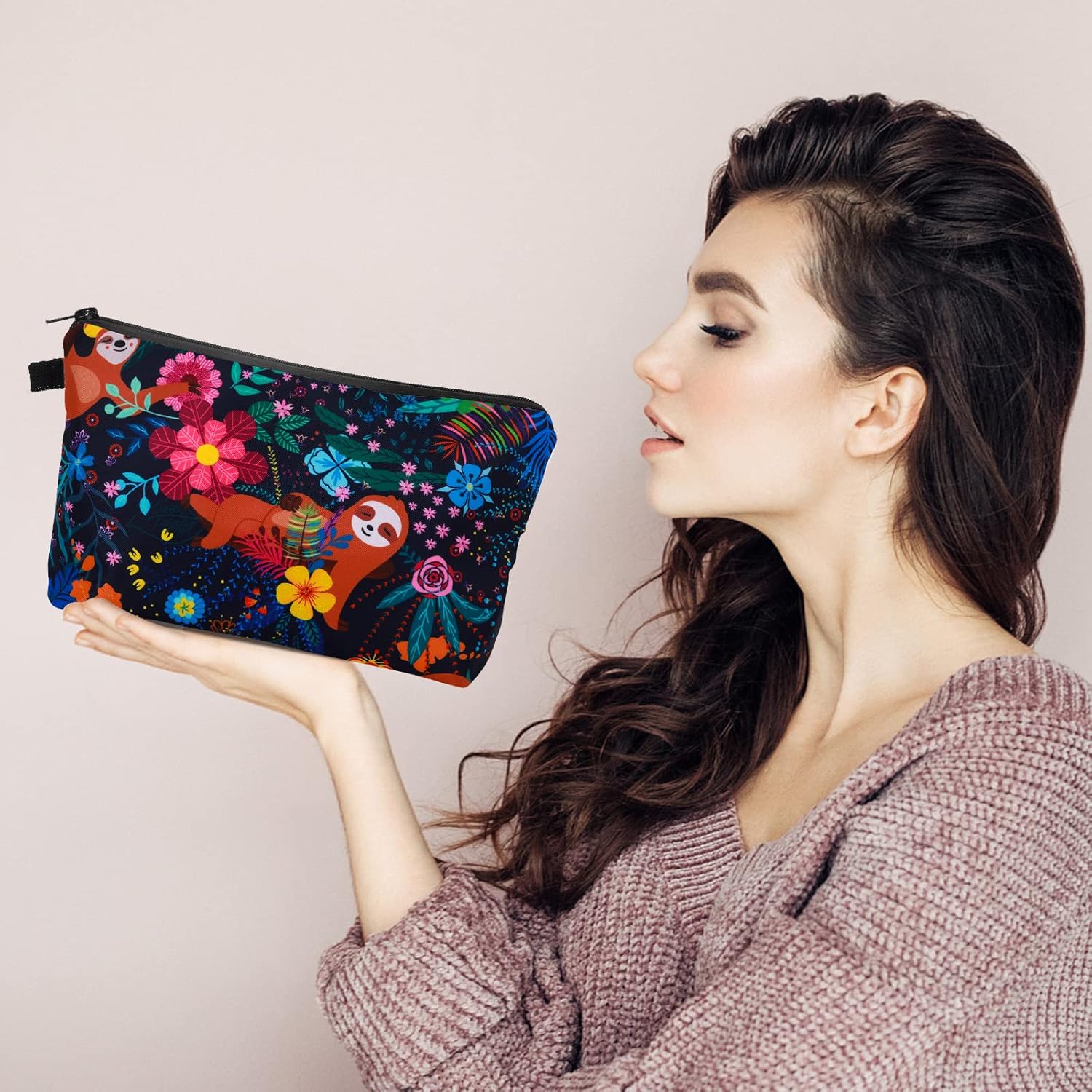 Petite trousse de maquillage noire : l'organiseur idéal pour les adolescentes et femmes en voyage – Image 6