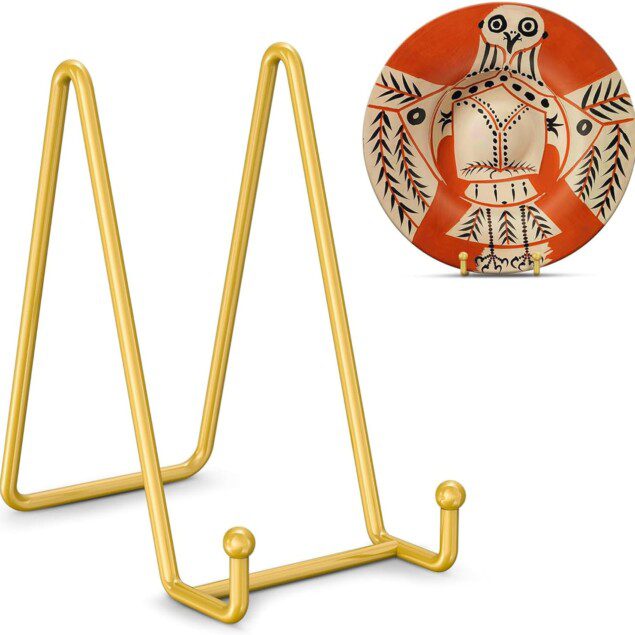 Support décoratif en métal pour assiette : 4 pièces élégantes pour sublimer vos tables et vos œuvres d'art