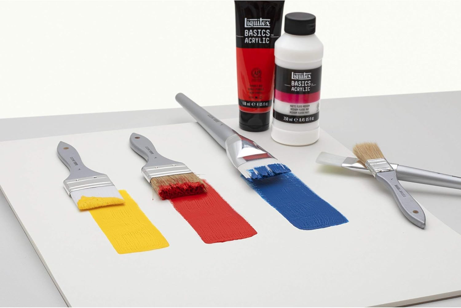 Pinceaux Liquitex pour peintures acryliques : set de 3 en soie de porc naturelle pour artistes exigeants – Image 5