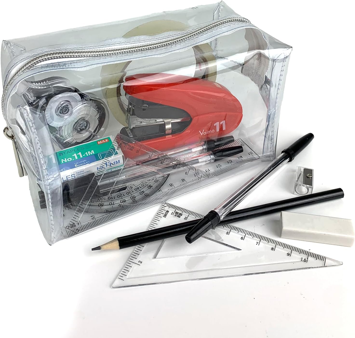 Trousse à crayons transparente : l'accessoire idéal pour les examens des adolescents et des femmes – Image 2