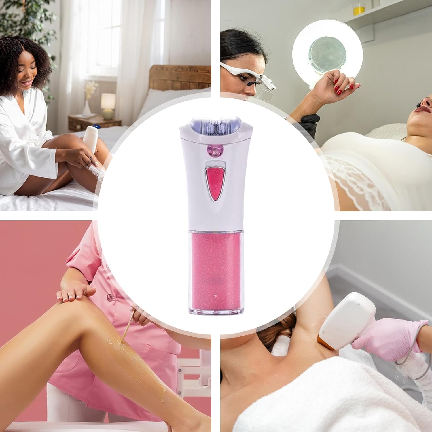 Épilateur pour visage femme : petit dissolvant électrique ergonomique pour une peau douce et lisse – Image 4