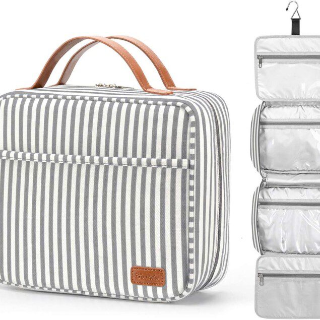 Trousse de toilette voyage pour femme : grande capacité, imperméable et suspendue pour un rangement pratique
