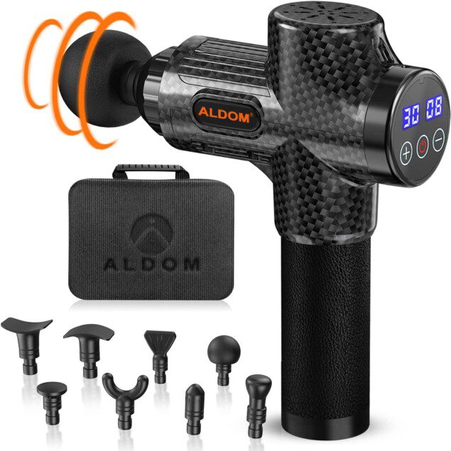 Pistolet de massage musculaire : soulagez douleurs et raideurs pour sportifs avec 30 niveaux réglables