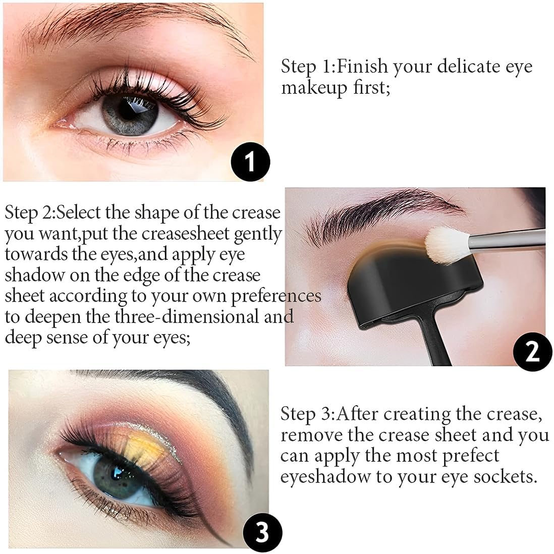 Kit de pli de fard à paupières 6 en 1 : l'outil incontournable pour un maquillage parfait Découvrez notre ensemble de Kit de pli de fard à paupières en silicone, spécialement conçu pour les passionnées de maquillage. Grâce à cet applicateur innovant, créez des looks sophistiqués et professionnels en un clin d'œil, tout en profitant d'une application précise et facile. Transformez votre routine beauté avec cet indispensable pour un regard captivant ! – Image 4