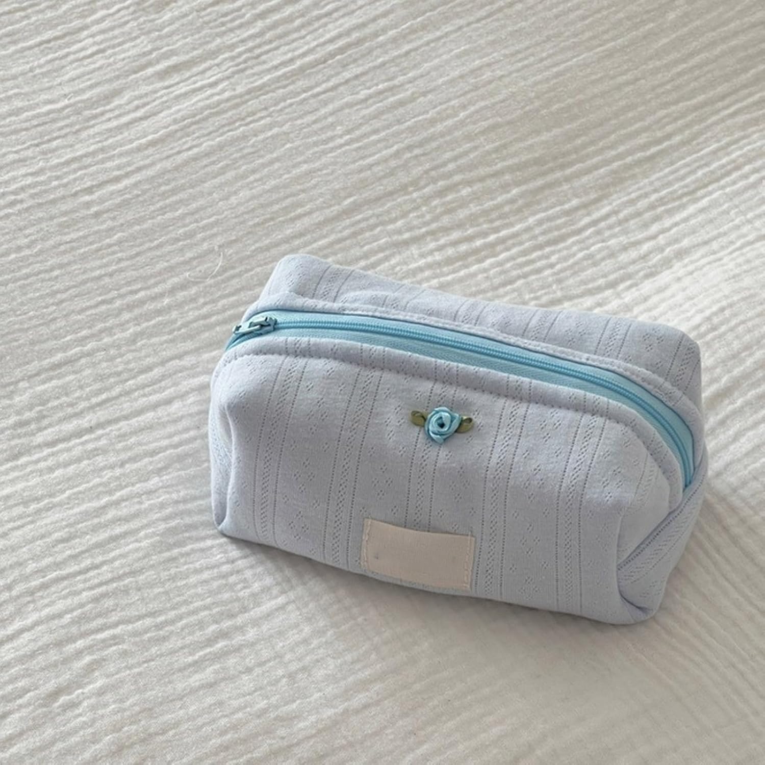 Trousse de maquillage en coton à motif floral : l'accessoire tendance pour femmes en voyage – Image 6