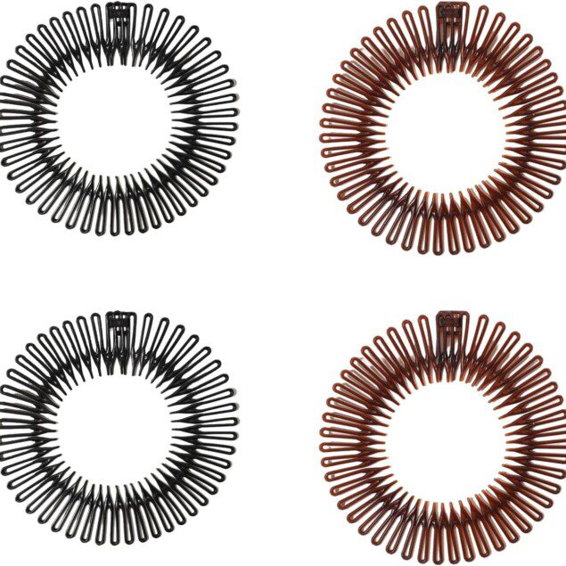 Peigne circulaire extensible : l'accessoire de coiffure élégant pour femmes et filles en extérieur