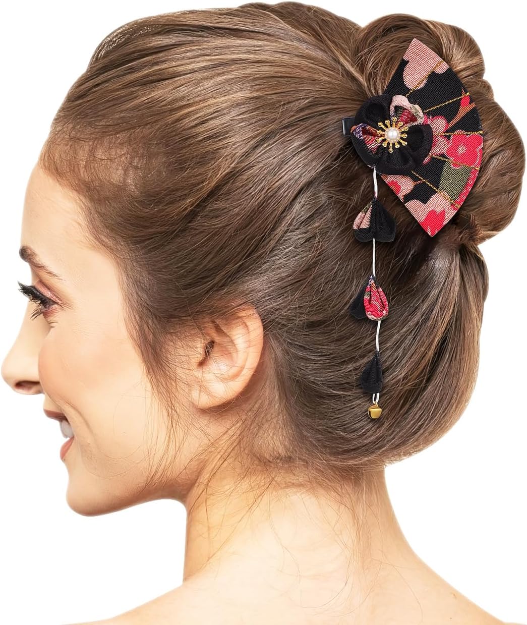 Épingle à cheveux fleur japonaise : accessoire rétro élégant pour femme en kimono – Image 5