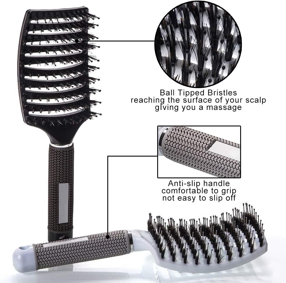 Brosse magique pour femmes : coiffez facilement vos cheveux longs, fins, bouclés ou raides – Image 3